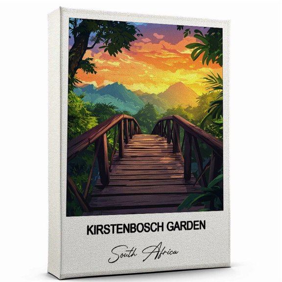 Kirstenbosch Garden Canvas Wall Art Travel-Inspired Home Decor Featuring South Africa Art Canvas Unique Gift for Travel Canvas Ready to Hang