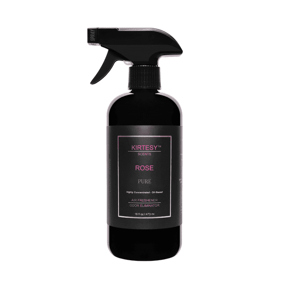 Kirtesy Air Freshener Rose 16 oz – Long-Lasting Odor Eliminator with Essential Oils, Premium Fragrance for Home, Office & Commercial Use