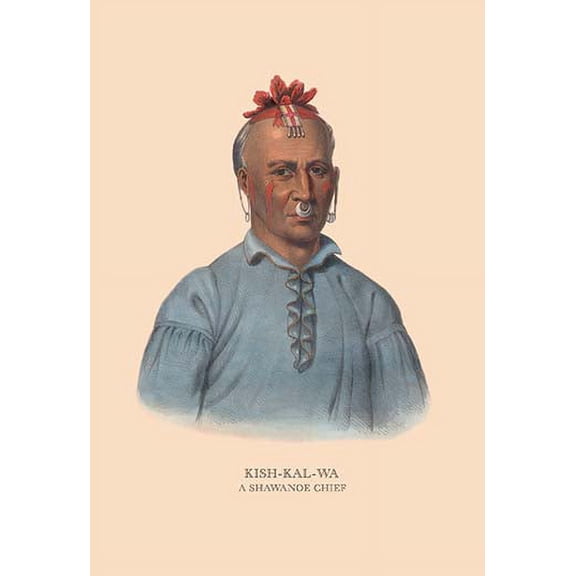 Kish-Kal-Wa (A Shawanoe Chief) Fine art canvas print (20" x 30")