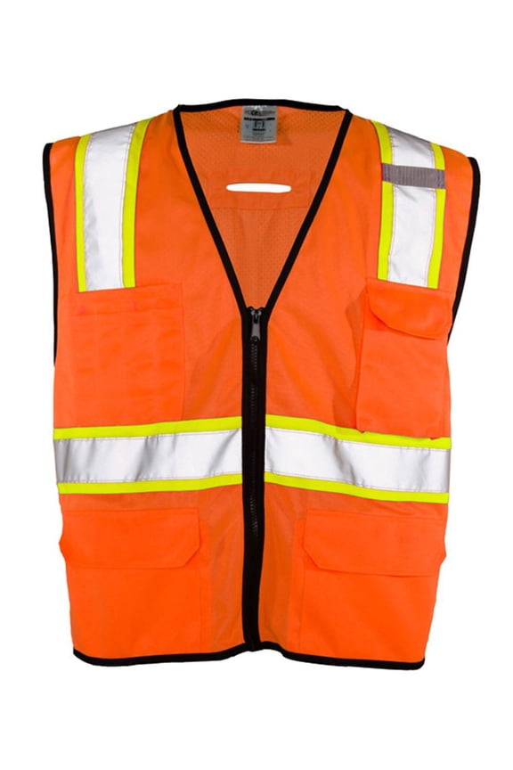 6 Pocket Contrast Class 2 Vest