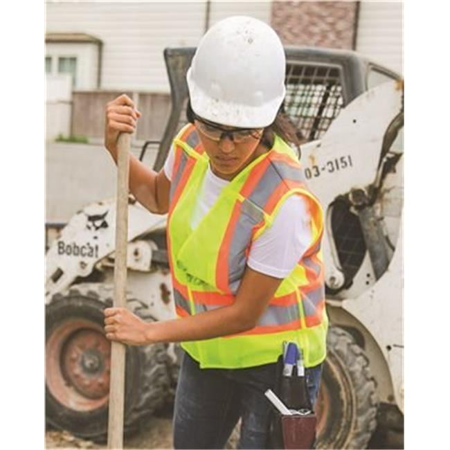 Kishigo 5XL Class 2 Breakaway High Visibility Vest, Lime 1174-5X