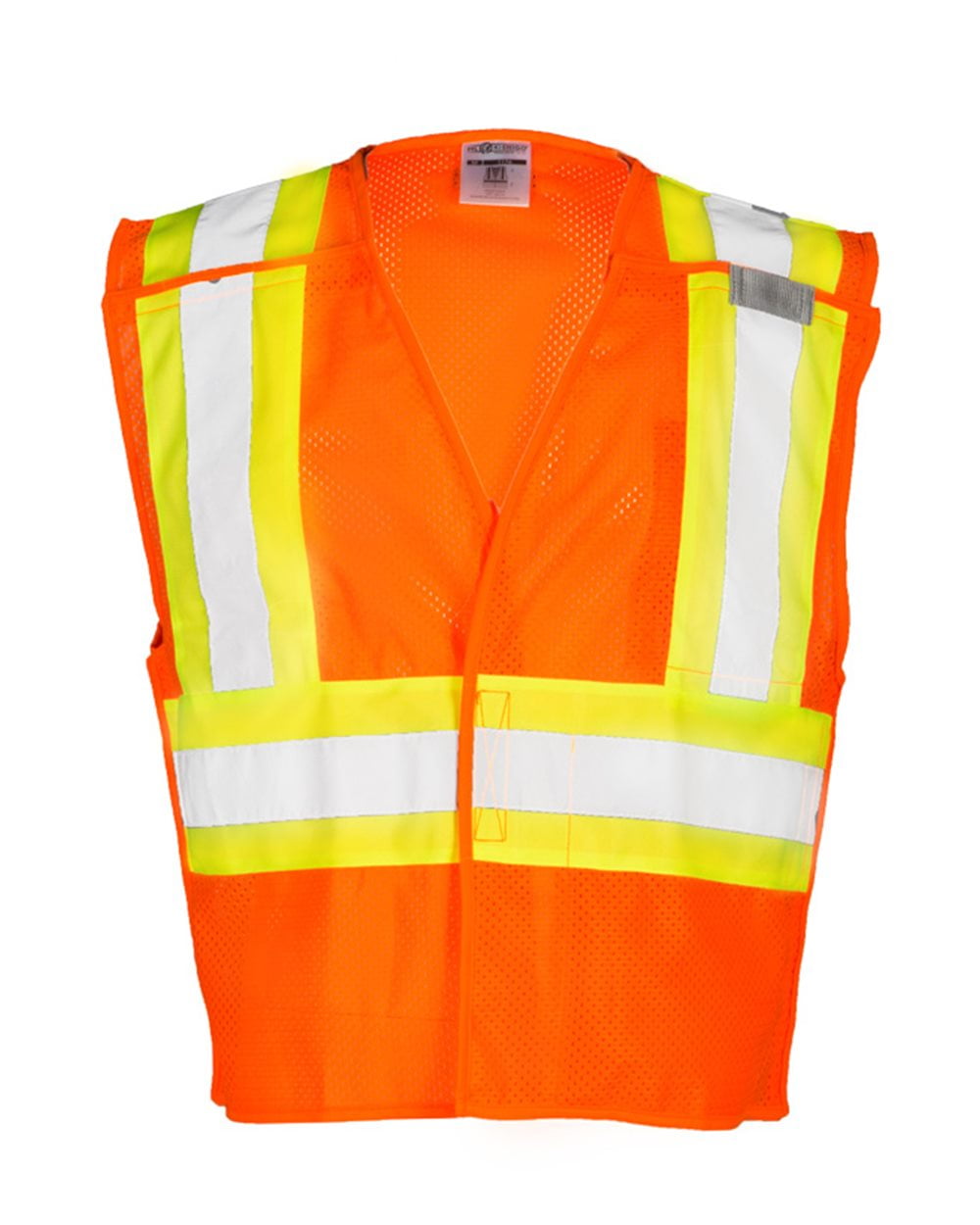 Kishigo Large Class 2 Breakaway High Visibility Vest, Orange 1176-L