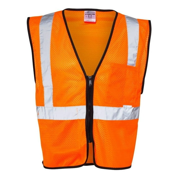 Kishigo Double-Pocket Zippered Economy Class 2 Vest