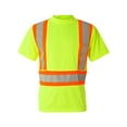 thumbnail image 1 of Kishigo Class 2 Flat Stitch Self-Fabric Panels T-Shirt 9120-9121 Lime 5XL, 1 of 5