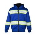 thumbnail image 1 of Kishigo EV Series Enhanced Visibility Full-Zip Hooded Sweatshirt | B310-313, 1 of 2