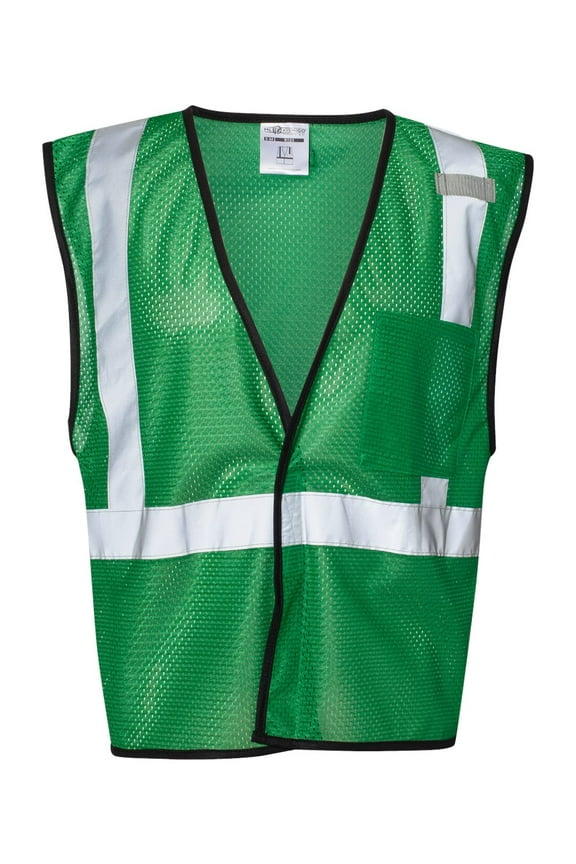 - EV Series Enhanced Visibility Non-ANSI Vest - B120-131 - Green - B123
