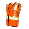 thumbnail image 1 of Kishigo - Economy Contrasting Vest with Zippered Front - 1527-1528 - Orange, 1 of 3
