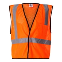 Kishigo - Economy Single Pocket Hook & Loop Mesh Vest - 1193-1194 - Orange