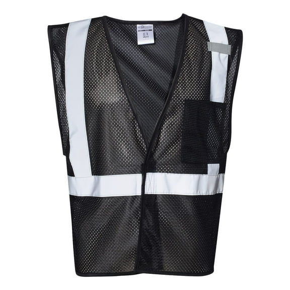 Kishigo Enhanced Visibility Non-ANSI Vest B120-B127 Black - B120 L/XL