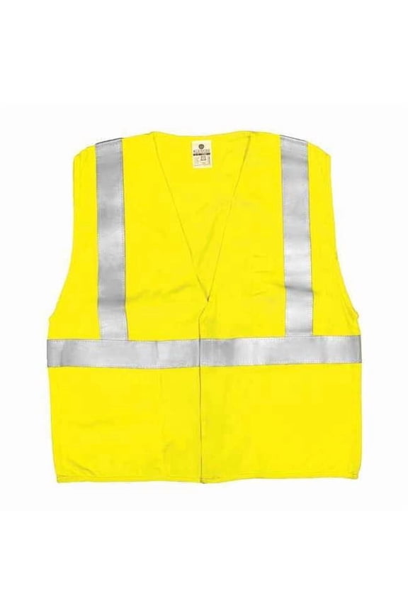 2XL Class 2 Flame Resistant High Visibility Vest, Lime AFM300-2X