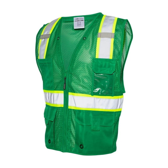 Kishigo EV Series Enhanced Visibility Multi-Pocket Mesh Vest