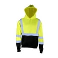 thumbnail image 1 of Kishigo - Hi-Vis Hooded Sweatshirt - JS154 - Lime - Size: XL, 1 of 2