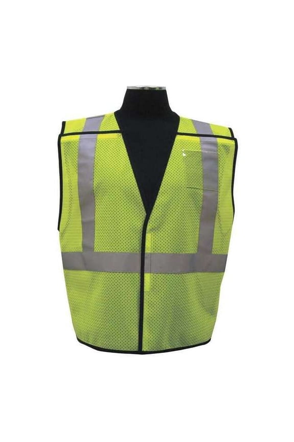 4XL/5XL Class 2 High Visibility Vest, Lime 1805-4X-5X