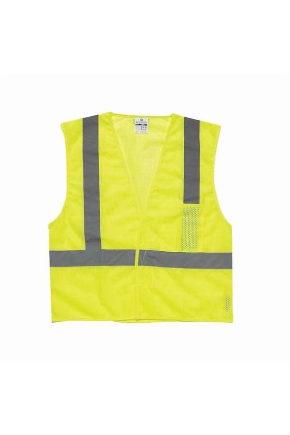6XL Class 2 High Visibility Vest, Lime 1083-6X