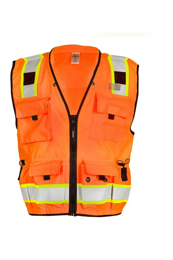 High Visibility Vest,Class 2,L,Orange S5001-L