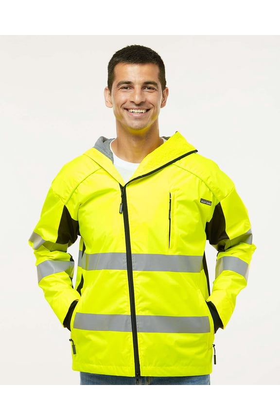 Windbreaker, 100% Polyester, Class 3 R, Lime, XL WB102-XL