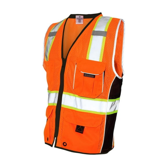 Kishigo - Premium Black Series Heavy Duty Vest - 1513-1514 - Orange - Size: 2XL