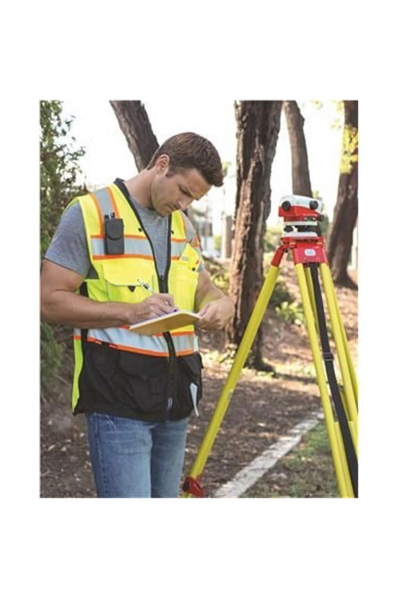 Premium Black Series Surveyors Vest S5002-5003 Fluorescent Red (S5702) S