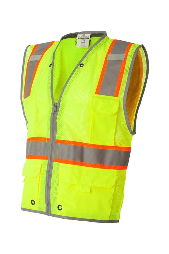 Kishigo - Premium Brilliant Series Heavy-Duty Class 2 Vest - 1510-1511 - Lime