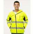 thumbnail image 1 of Kishigo WB102 Premium Black Series Windbreaker-Lime/ Black-S, 1 of 5