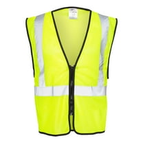 Kishigo - Zippered Mesh Economy Class 2 Vest - 1547-1548 - Lime - Size: 2/3XL