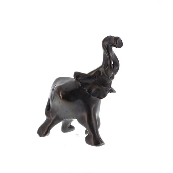 Kisii Soapstone Elephant Handmade Black