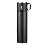 Kiskick Anti-slip Bottom Flask 420/500ml Stainless Steel Vacuum Cup with Leak-proof Lid Removable Nozzle Insulated Anti-slip Bottom Easy to Clean Durable