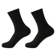 Kiskick Cotton Socks 1 Pair Men Medium Tube Socks Super Soft Elastic Breathable Moisture-wicking Solid Color Winter Warm Socks