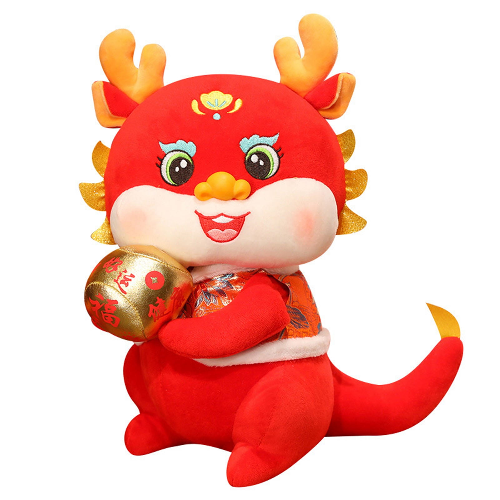 Kiskick Dragon Plush Threedimensional Dragon Toy 2024 Mascot Cute