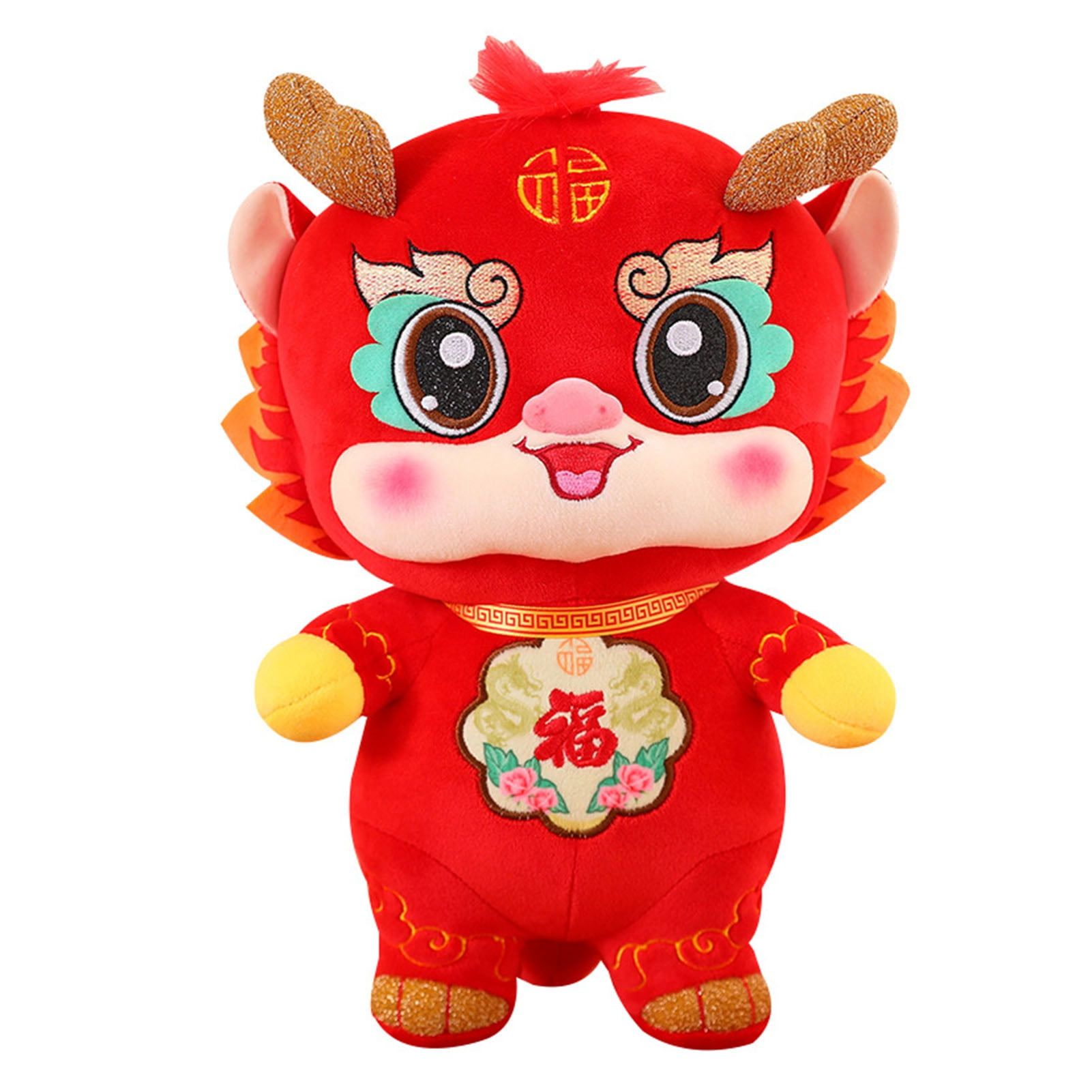 Kiskick Dragon Plush Toy Cartoon Dragon Chinese Style Cartoon Zodiac