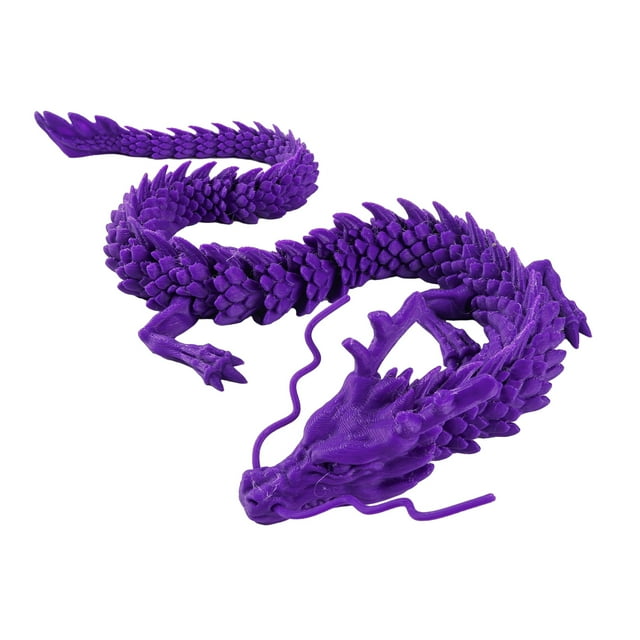 Kiskick Durable Dragon Toy Year of 2024 Mascot Dragon Ornament Movable
