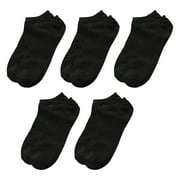 Kiskick Elastic Socks Simple Ankle Socks 5 Pairs Simple Unisex Ankle Socks Women Men Low Cut Short Socks