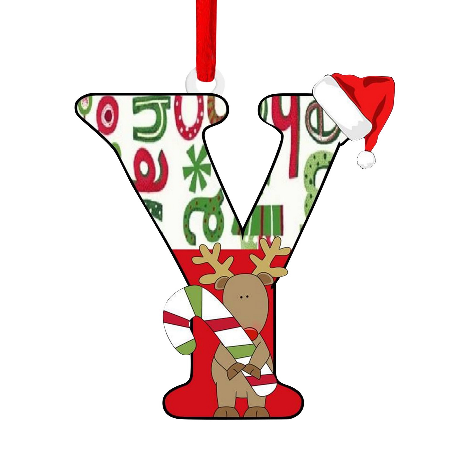 Kiskick Festive Letter Pendant Christmas Pendant English Letters Design