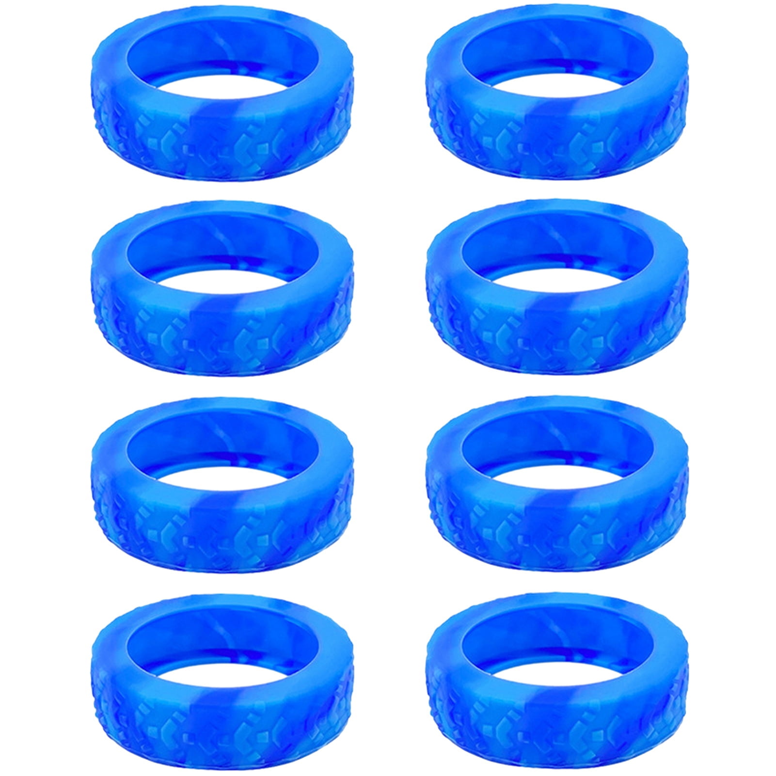 8pcs Silicone Luggage Wheel Covers + 2 Straps – Anti-Scratch, Noise Reduction For Suitcase Wheels (5-7cm)