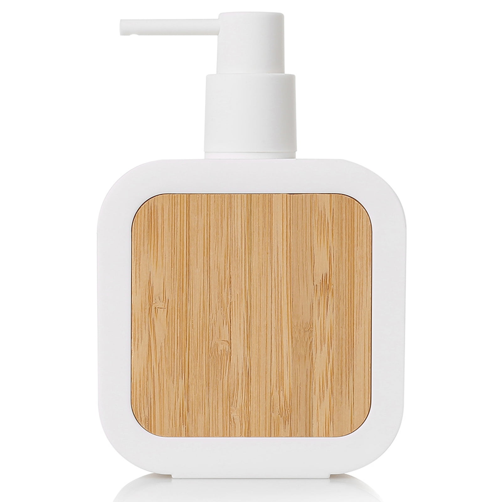 Kiskick Modern Soap Dispenser Bamboo Soap Dispenser Leak Proof Reusable