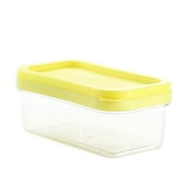 Kiskick Multi-piece Butter Cutter Stainless Steel Butter Slicer Cutter with Lid Easy Cutting for Two 4oz Sticks Countertop Refrigerated Butter Container