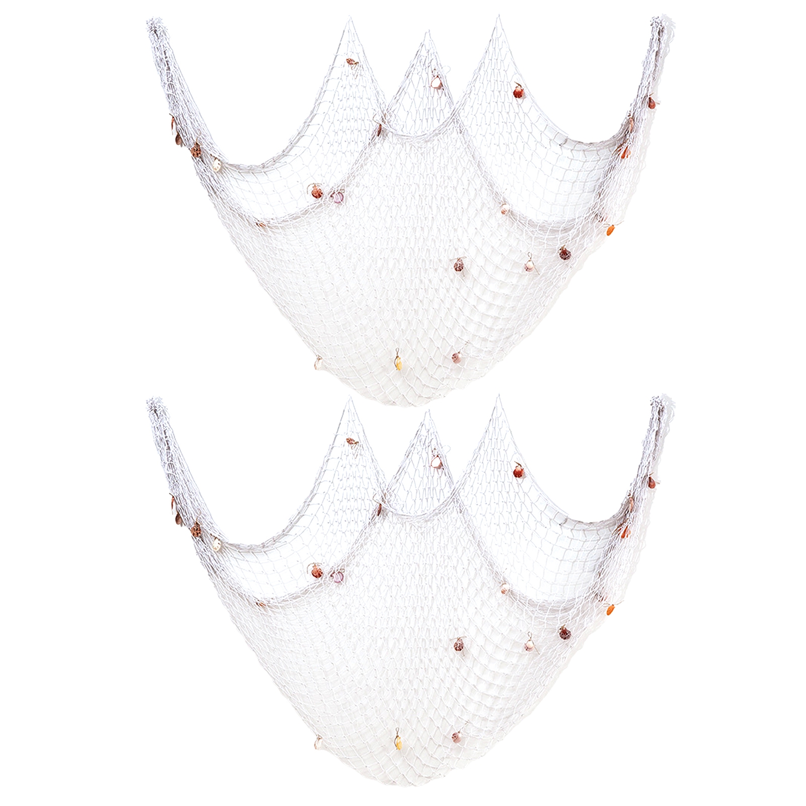Kiskick Party Supplies 2pcs Decorative Fishing Nets Hanging Ornaments ...