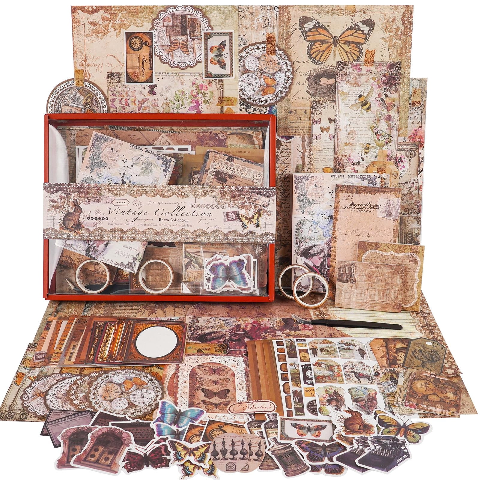 Kiskick Retro Scrapbook Kit Vintage Scrapbook Paper Vintage