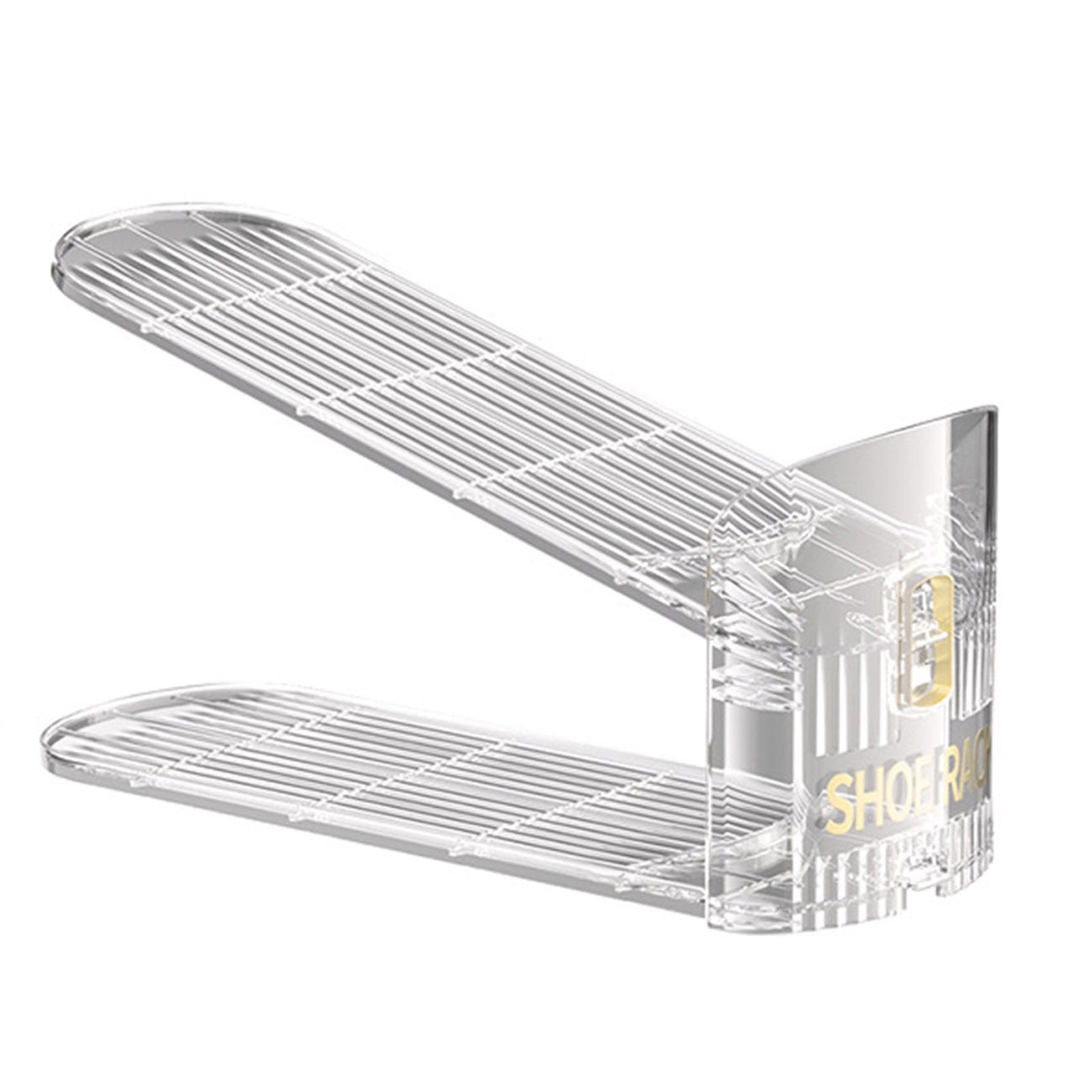 Kiskick Shoe Rack for Various Shoe Sizes Shoe Rack with Double Baffles ...