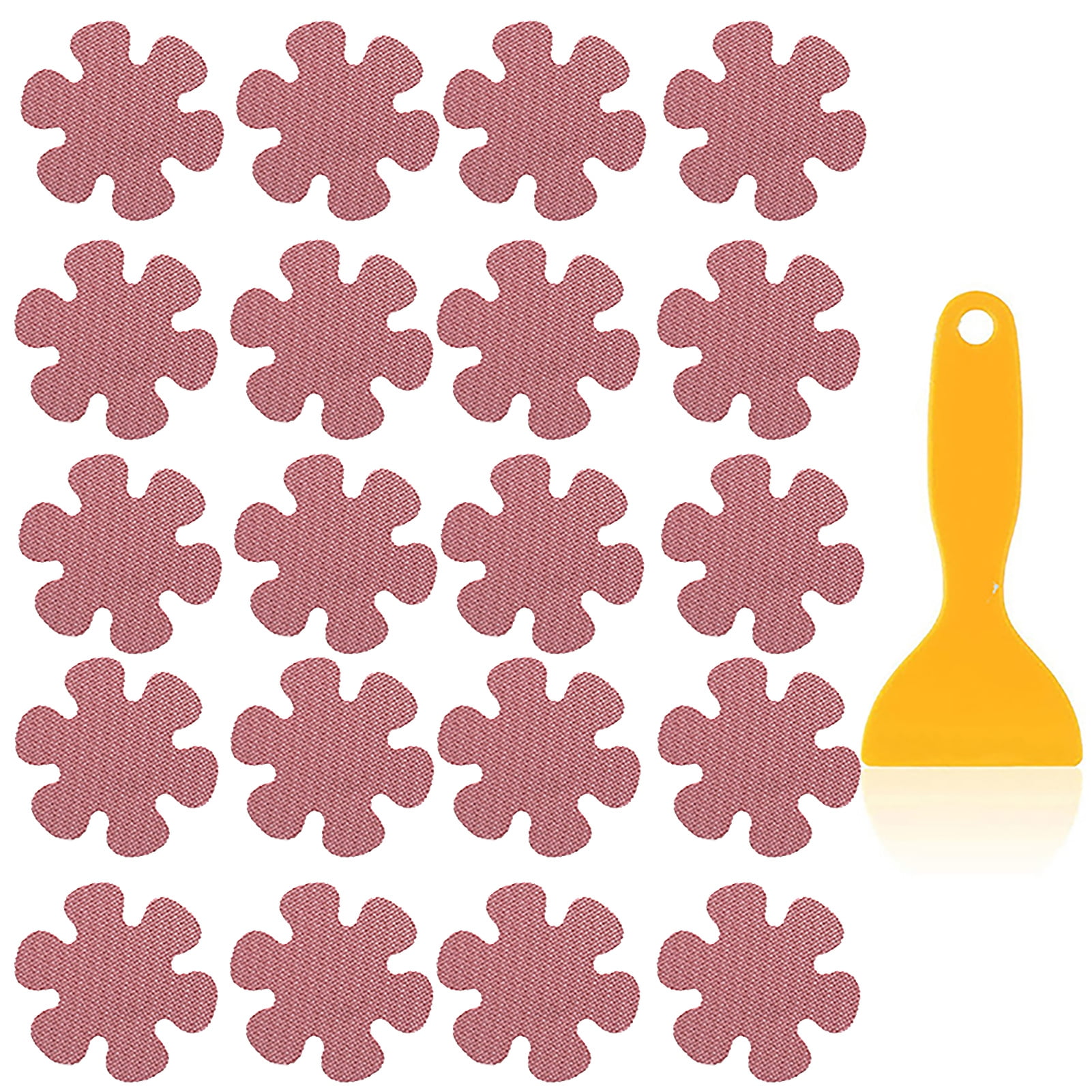 Kiskick Slipresistant Shower Stickers 20pcs Colorful Flower