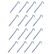 Kiskick Tent Peg Set 16pcs Aluminum Alloy Tent Peg Sharp Tip Heavy Duty Bright Color Lightweight Outdoor Camping Canopy Windproof Bent Ground Nail Stake Tent