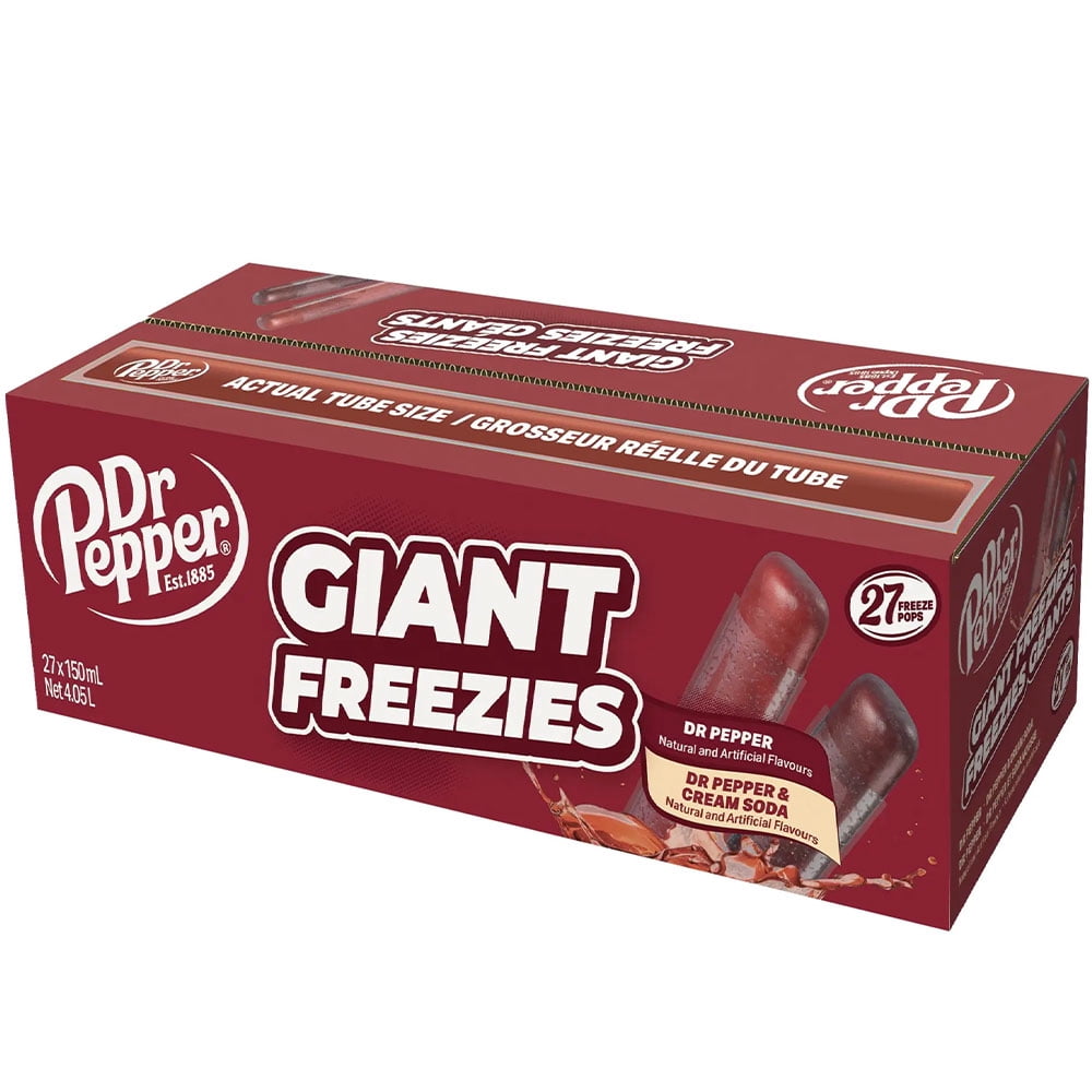 Kisko Giant Freeze Pops Dr. Pepper 27ct Box - Walmart.com