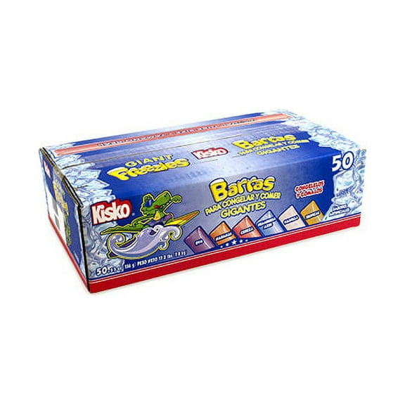 Kisko Giant Freezies 5.5 oz, 50 Count