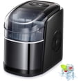 thumbnail image 1 of Kismile Counter top Ice Maker Machine with Self-cleaning, 26LBS/24H Compact Automatic Ice Maker,9 Cubes Ready in 6-8 Minutes,Portable Ice Cube Maker, Perfect for Home/Kitchen/Office/Bar (Black), 1 of 3