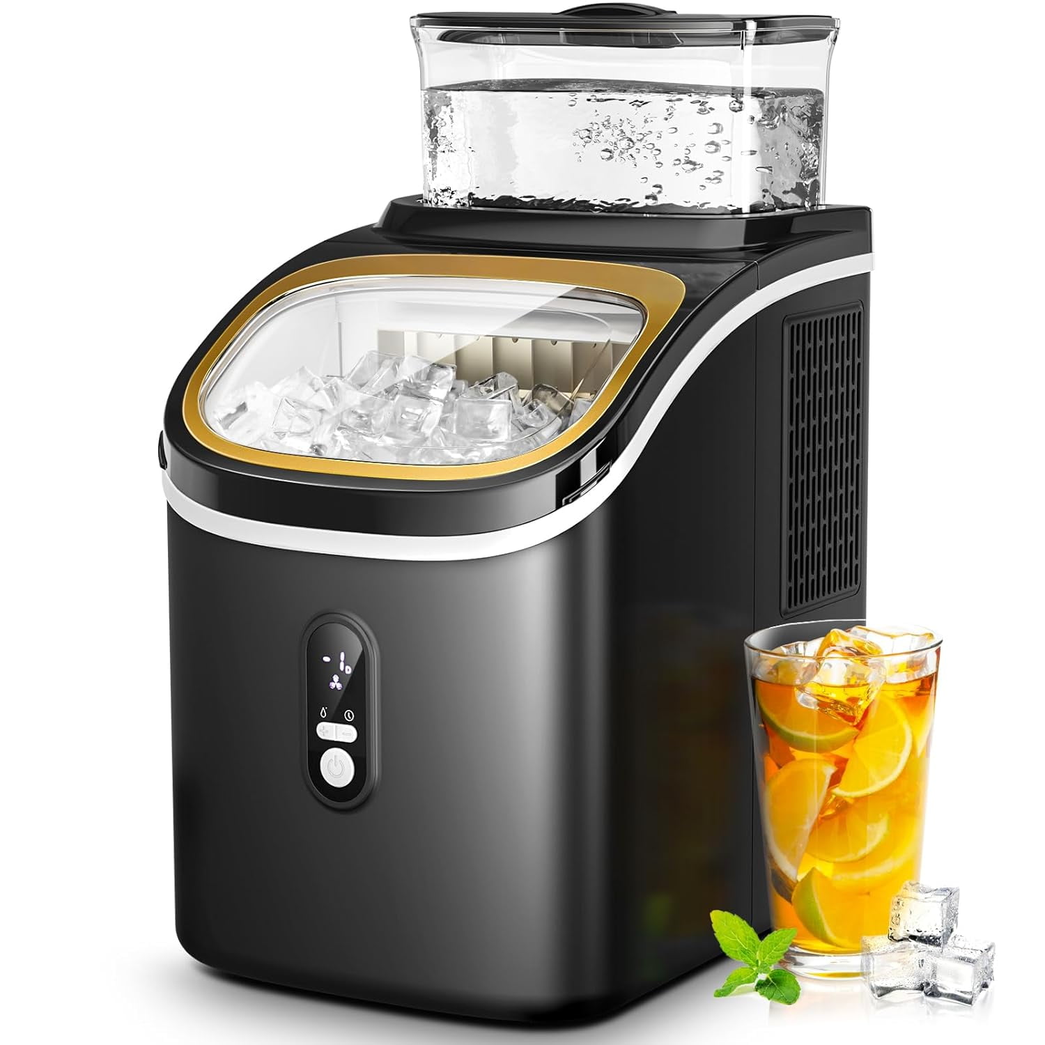 Kismile Ice Maker Countertop, Portable Ice Cube Maker Machine with 1.5L
