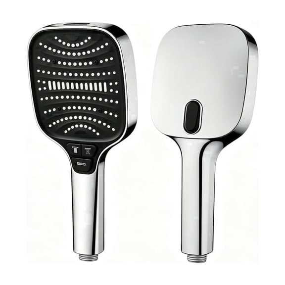 Kismyla 8-speed handheld shower head, high-pressure shower head, with 59 inch hose extension nozzle shower, silver