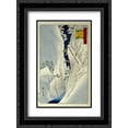thumbnail image 1 of Kiso Gorge In New Snow 2x Matted 18x24 Black Ornate Framed Art Print by Hiroshige, 1 of 2