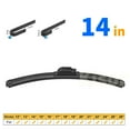 thumbnail image 1 of Kisor 14" Rear Windshield Wiper Blade Compatible with Saturn SC2 1993-2002 Replacement Wiper Blade (14 Inch, Set of 1), Y04Y6F10S, 1 of 6