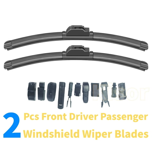 Kisor 2Pcs Front Windshield Wiper Blades Compatible with Mazda GLC Wagon 1979-1983 /RX-3 1978 /RX-4 1978 /B1800 1978, 14Inch & 14Inch Hybrid Replacement Wiper Blades (Set of 2), Y05U014W