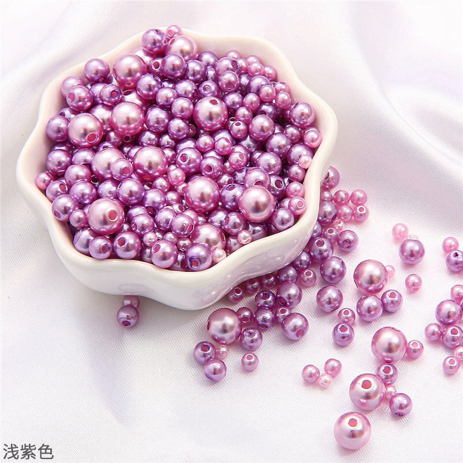  3mm Shiny Small Pearl Beads Pink Purple Mini Rice Pearl Beads  Natural Freshwater Pearl Beads DIY Jewelry for Choker 38cm - (Color: Pink  Pearl) : Arts, Crafts & Sewing